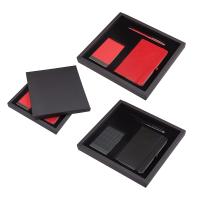 336  Kırmızı Hediyelik Set - 9x14 Not Defteri - Touch Pen Tükenmez Kalem - Kartvizitlik