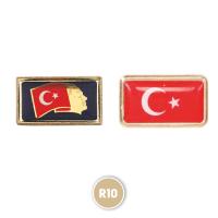 R10 Altın Rozet - Türk Bayrağı