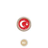 R3 Sarı Rozet - Türk Bayrağı