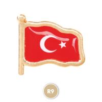 R9 Sarı Rozet - Türk Bayrağı
